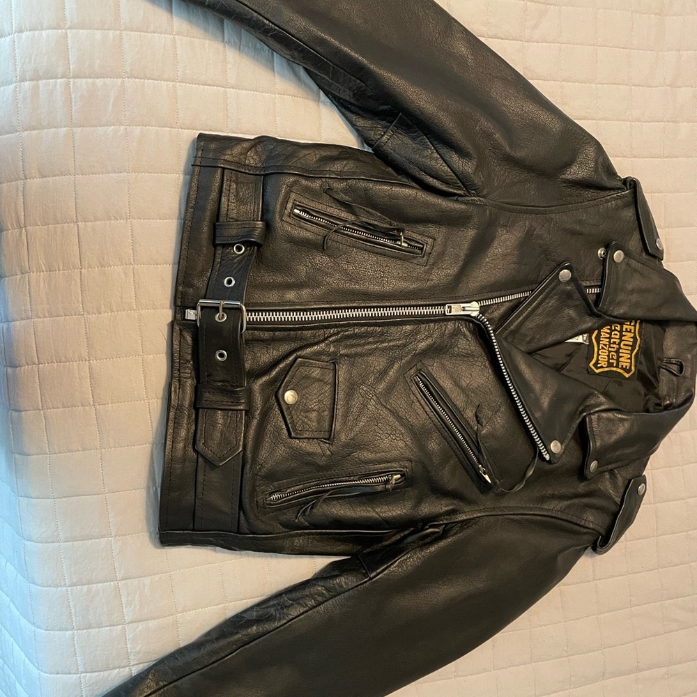 Ladies Manzoor black biker jacket size36